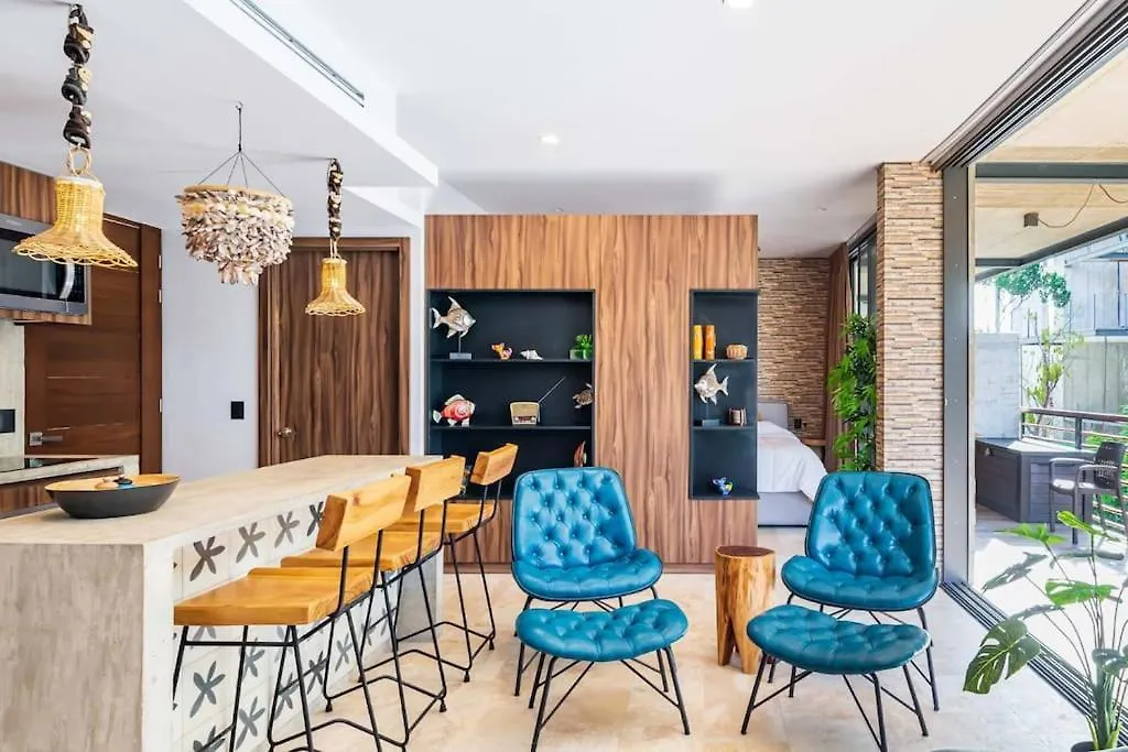 아파트 Cenote & Luxury Condo Studio 툴룸